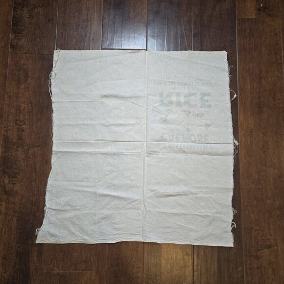 Calrose Rice Bag 27 X 29 Cut US No 1 Extra Fancy Green San Francisco Stains 14D - Picture 8 of 10